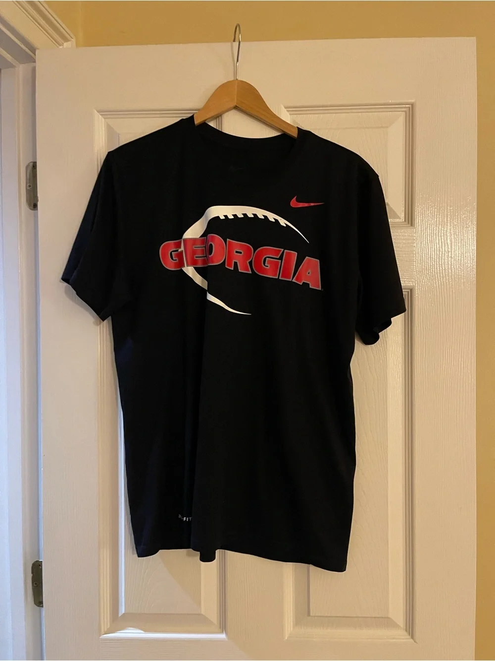 Nike Black Graphic Georgia Football Short Sleeve Tee